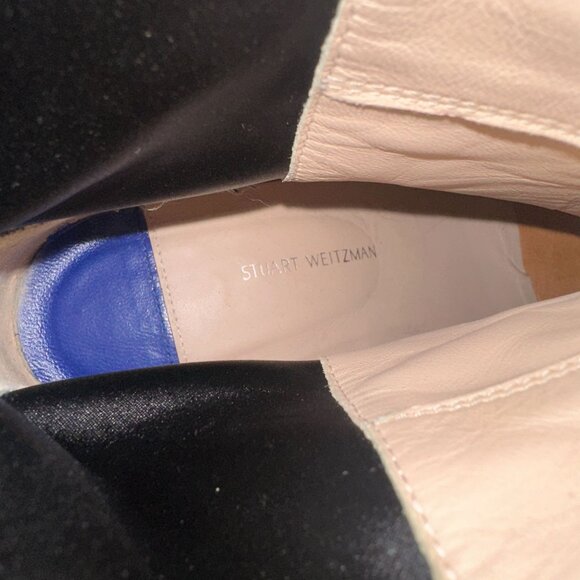 Stuart Weitzman Easy‎ On Reserve Blue Suede Pull-On 50/50 Booties Size 6M - Picture 9 of 10